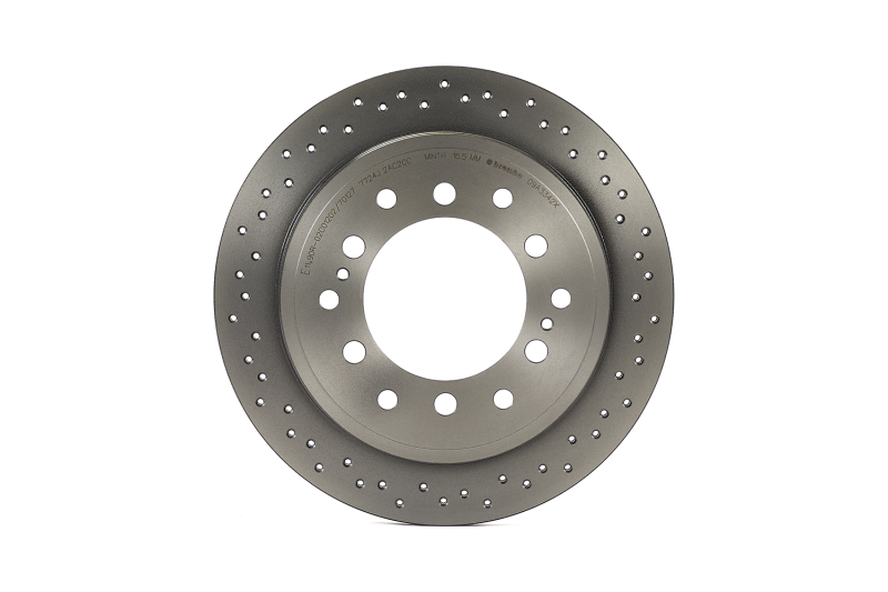 Lexus GX460 Brake Rotor (1) - Rear - Brembo OE - Drilled Xtra - `10-`20